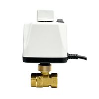 Vanne à boisseau sphérique électrique en laiton 1/2'' 3/4'' 1'' 220V/12V/24V, à deux fils, normalement fermée/ouverte, motorisée, avec interrupteur manuel, pour eau, OEM
