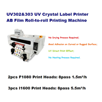 Nouveau Funsun A3 One Pass UV 302 & 303 Machine d'imprimante UV à plat 60cm imprimante UV DTF imprimante à jet d'encre à passage unique imprimante à plat