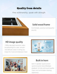 15,6 21,5 32 'marco DE FOTOS Digital de madera 1920x1080 IPS 32GB marco de fotos Lcd Digital de 15,4 pulgadas compartir fotos/<span class=keywords><strong>videos</strong></span> a través de una aplicación gratuita - Product Image 5