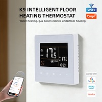 Chauffage au sol électrique intelligent avec thermostat WiFi, contrôle vocal par application, mode manuel et automatique, avec minuterie