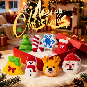 <b>Christmas</b> Bath Bombs Mixed Shapes Gift <b>Box</b> Cute Natural Handmade BATHING Fizzies - Product Image 1