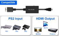 Benutzer definiertes Logo 1080p-Ausgang mit USB Power PS2 HDMICable Bulk Drops hipping Verfügbar für Wiederverkäufer