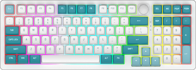 OUSAID DK98 Hot Swap High Quality Gaming Keyboard Mechanical RGB Keyboard for Laptop