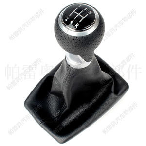 หัวเกียร์รถยนต์ Pareo แบบ 5 สปีด หุ้มหนัง พร้อมฝาครอบกันฝุ่น สำหรับรถยนต์ Volkswagen Audi A4 B6 ปี 2002-2009 - Product Image 1