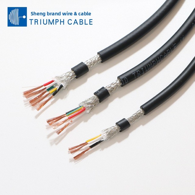 ZD-TRVVP Shielded Energy Chain Cable 300300V 3-Million-Cycle Bend Life High Flexibility Strong Electromagnetic Interference