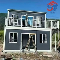 Maison conteneur préfabriquée détachable à faible coût, design moderne, caractéristique respirante, pour bureau/hôtel/appartement/ferme