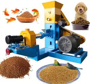 बिक्री के लिए मछली खाद्य विनिर्माण मशीन फ्लोटिंग फिश फीड मिल पेलेट एक्सट्रूडर बनाने की मशीन