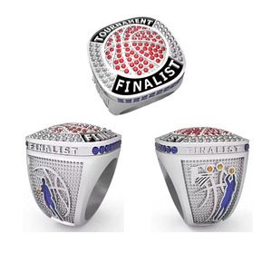Vente en gros de bague de champion du Temple de la renommée du basket-ball avec logo personnalisé bagues en alliage de zinc bague de championnat sportif en métal doré - Product Image 4