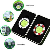Marqueur de balle de golf personnalisé en gros outil de marqueur de balle magnétique d'alignement auxiliaire horizontal