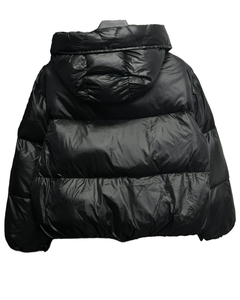 Chaqueta Corta Acolchada con Capucha Color Caqui para Mujer, Abrigo de Invierno Cálido, Informal y Moderno, Estilo Corto - Product Image 6