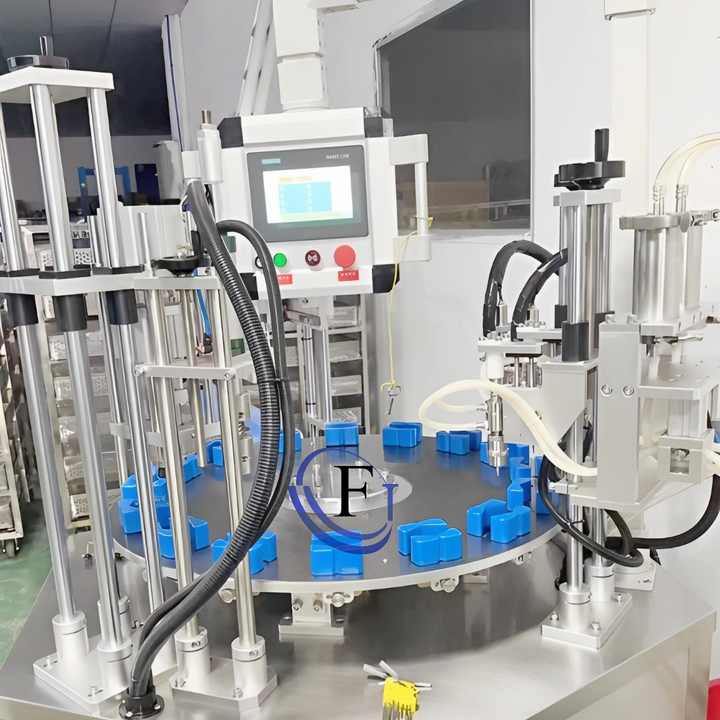 Jinfeng Monoblock Multi-function Automatic Liquid Perfume Spray Bottle Cleaning Filling and Capping Machine