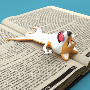 Marcapáginas de Plástico PVC con Diseños de Animales 3D Personalizados al por Mayor, Lindos Diseños de Panda, Shiba y <span class=keywords><strong>Octo</strong></span>, Accesorios Escolares Duraderos - Product Image 4