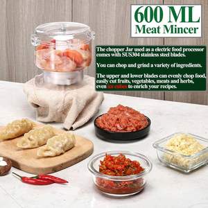 Mixeur industriel commercial 4-en-1 robuste à vitesse variable avec boîtier en acier inoxydable pour usage domestique – Vente en gros - Product Image 4