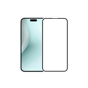 Protecteur d'écran 2X 3X plus fort avec bords renforcés pour <span class=keywords><strong>iphone</strong></span> 16 15 14 Plus <span class=keywords><strong>Pro</strong></span> Max <span class=keywords><strong>Protection</strong></span> en verre trempé à couverture complète - Product Image 1