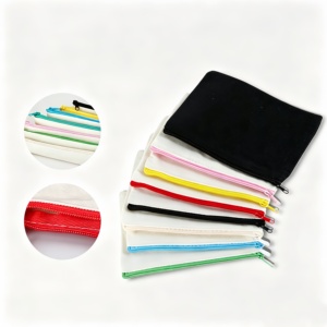 Estuche Multiusos <span class=keywords><strong>para</strong></span> Lápices con Cierre Resistente, Bolsa <span class=keywords><strong>de</strong></span> Lona en Blanco <span class=keywords><strong>para</strong></span> Proyectos <span class=keywords><strong>de</strong></span> Manualidades - Product Image 5