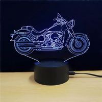 Lampe de nuit créative en acrylique 3D avec illusion de lune, rechargeable, contrôle tactile, 7 couleurs, LED, cadeau pour enfants, lampes de nuit pour chambre à coucher