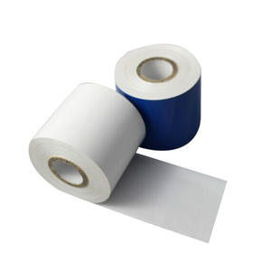 110MM*300M PURE BRIGHT <strong>White</strong> Color <strong>Ink</strong> Barcode Resin Thermal <strong>Ribbon</strong> Type Label Printing <strong>Ribbon</strong> - Product Image 1
