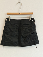 Modischer Damen Denim Utility Cargo Minirock mit Hoher Taille, Mehreren Taschen und Kordelzug, Streetwear Sommer Casual Kurzer Halbrock