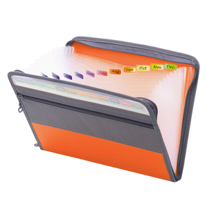 A4 Nhựa Thư Kích Thước 13 Túi Mở Rộng Tập Tin Thư Mục Dây Kéo PP Chất Liệu Giấy Danh Mục Đầu Tư Cho Các Trường Học Sinh Viên Văn Phòng Phẩm - Product Image 5