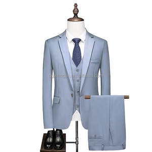 <span class=keywords><strong>Blazer</strong></span> Formale da <span class=keywords><strong>Uomo</strong></span> Nero Tinta Unita 5XL con Chiusura Monopetto, Logo Personalizzato, Pantaloni Stile Fronte Piatto con Zip per Matrimoni - Product Image 2