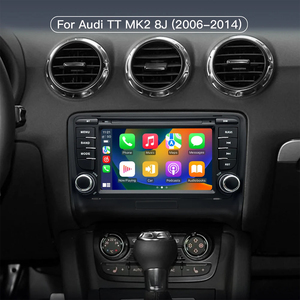 Otomatik Stereo 7 inç dokunmatik ekran <span class=keywords><strong>Android</strong></span> 15 araba radyo için Audi TT MK2 8J 2006-2014 Wifi Video oynatıcı Gps navigasyon kafa Uni - Product Image 2