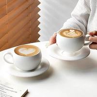 Ensemble tasse à thé et soucoupe en céramique fine blanche, vente en gros, pas cher ; Ensemble tasse à café et soucoupe en porcelaine, vente en gros