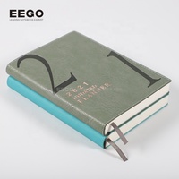 2025 gros logo personnalisé couverture souple planificateur en cuir PU carnet de notes avec porte-stylo