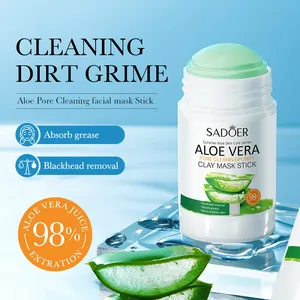 SADOER ALOE VERA Solid Facial Mask Stick Deep Cleaning Blackhead Acne Oil Control Hydrating Face Mask Beauty Product