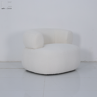 Chaise de salon de luxe en tissu polaire, mobilier décontracté, Design, nouveau,