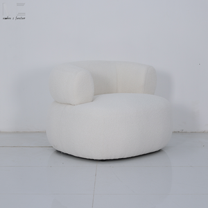 Chaise de salon de luxe en tissu polaire, mobilier décontracté, Design, nouveau, - Product Image 4