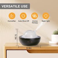 Diffuseur de parfum d'aromathérapie en verre bois naturel lumière LED 7 couleurs humidificateur à brume fraîche 200ml diffuseur d'arôme d'huile essentielle hôtels