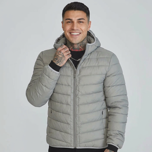 Veste à bulles pour hommes de taille personnalisée en gros avec col montant style High Street en cachemire-Service OEM disponible - Product Image 1