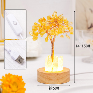 Led ánh sáng ban đêm pha lê tiền cây đèn với rõ ràng thạch anh pha lê chip đêm đèn cho trang trí nội thất Quà Tặng - Product Image 4