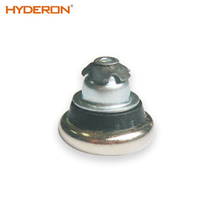 Pata de Mueble Hyderon, Base de Tubo de Acero Redonda Ajustable con Resorte, Accesorio de Ferretería Industrial - Product Image 1