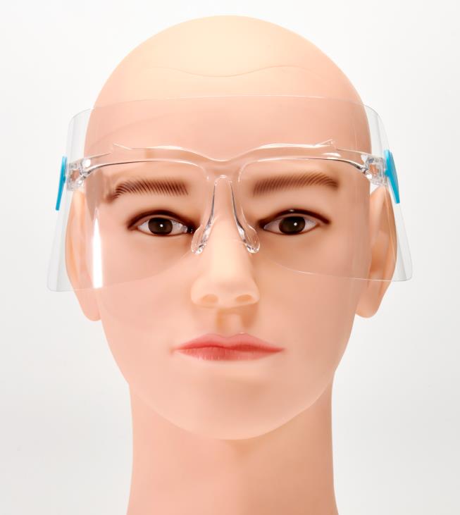 Высококачественный безопасный экологически чистый защитный экран для лица с очками из оргстекла