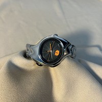 Reloj de Pulsera de Aleación de Estilo Vintage Inspirado en Extraterrestres del Milenio Y2K, Caja Ovalada, Cierre de Presión Bilateral, Resistente al Agua 30M