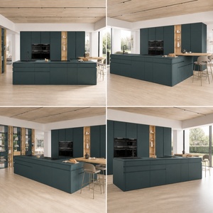 Gabinetes de Cocina de Roble Ahumado con Certificación FSC, Muebles de Cocina Modulares de Madera Oscura Modernos y de Lujo, Juego de Muebles de Madera Contrachapada Sostenible - Product Image 3