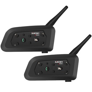 Xinowy V6 Pro hai người đồng thời liên lạc xe máy Mũ bảo hiểm màu xanh răng Tai nghe full duplex thông tin liên lạc intercom - Product Image 1