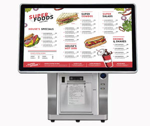 เครื่องบันทึกเงินสด POS หน้าจอสัมผัสแบบ Capacitive ราคาประหยัด พร้อมเครื่องพิมพ์ ระบบปฏิบัติการ <span class=keywords><strong>Windows</strong></span>/Android Wi-Fi 6 จอแสดงผล 15.6 นิ้ว - Product Image 3