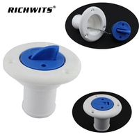 Bouchon de remplissage de réservoir d'eau en plastique ABS robuste avec chaîne de retenue, couvercle d'entrée d'eau anti-fuite à étanchéité renforcée, raccord résistant aux intempéries