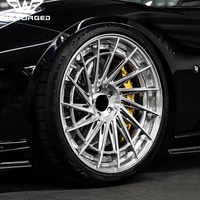 Jantes en argent BW pour voitures de tourisme, roues 5x114.3, jantes concaves chromées de 19 pouces pour jantes F12N-Largo R