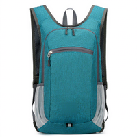 Sac à dos de sport pliable personnalisé pour l'extérieur, léger, pour la randonnée et les voyages, unisexe, en Oxford, avec fermeture éclair, double bretelles décontractées