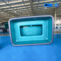 Poom gonflable avec siège, fauteuil de massage jacuzzi gonflable, piscine sans cadre, piscine rectangulaire, chaise à bascule