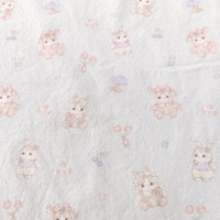 Chemises amusantes pour enfants, légères et respirantes, à imprimé floral dessin animé, tissées, écologiques, bio, très populaires