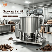 TUORONG Nieuwe 500L Melangeermachine Automatische Chocolade Verfijningskogelmolen voor Hazelnoot Chocoladepasta 18-25 Micron