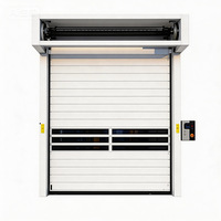 Porte à enroulement en alliage d'aluminium sur mesure, étanche et antirouille, pour villa, garage, usine, entrepôt, installation extérieure
