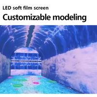Écran tunnel LED créatif P2 P3 P4, écran d'affichage en forme d'arche, écran tunnel espace-temps, mur vidéo LED incurvé, module LED souple flexible