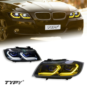 ชุดไฟหน้า LED TYPY ใหม่ 12V สำหรับรถยนต์ซีรีส์ 3 E90 ปี 2005-2012 พร้อมไฟวิ่งกลางวันและไฟเลี้ยวแบบ Sequential - Product Image 1