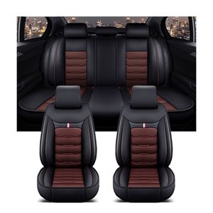 Ensemble complet de housses de siège de voiture universelles en cuir PVC imperméable Marcan pour toutes les saisons, accessoires de voiture - Product Image 4