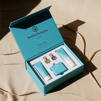 Boîte magnétique personnalisée et boîte cadeau orange pour ensemble de soins de la peau et emballage de luxe, boîte en papier de taille personnalisée